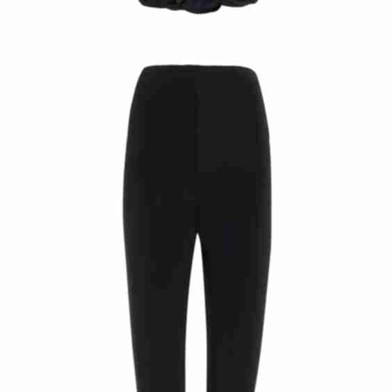 Schapiro Rosette-Detailed Jersey Set