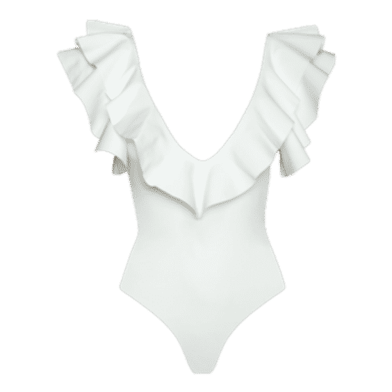 Santa Ruffled Swimsuit