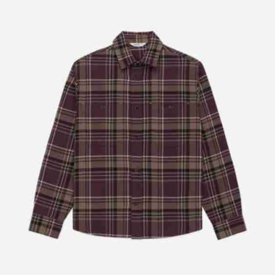 Utility Flannel Plaid Shirt