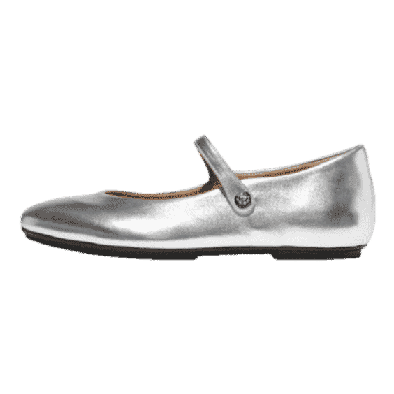 DELICATO Crystal-Cluster Metallic-Leather Mary Janes