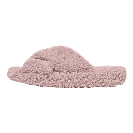 IQUSHION D-LUXE Padded Teddy Cross Slides