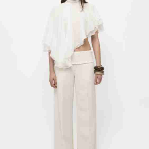 Flowy Silk Cape