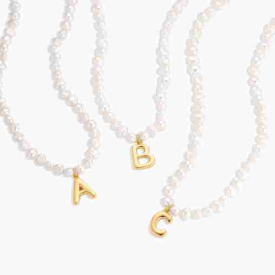 The Pearl Initial Necklace