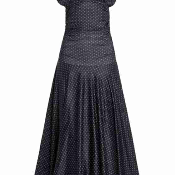 Charlotte Polka-Dot Cotton-Blend Dress
