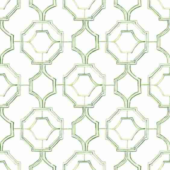 Happy Trellis Green Wallpaper