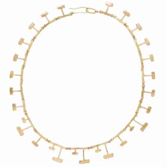 Mondrian Bronze Necklace