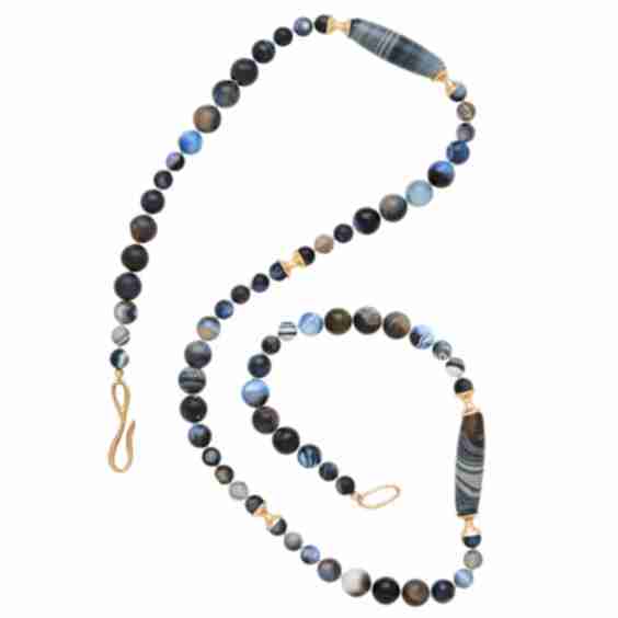Storm Agate Bronze Necklace