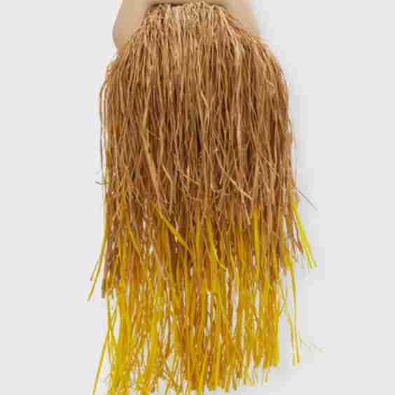 Gea Straw Fringes Clutch Bag