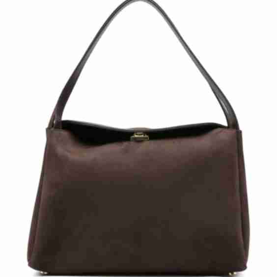 The Moire Clasp-Fastening Tote Bag