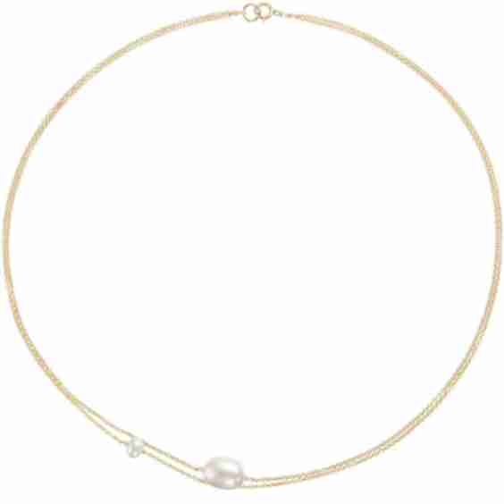 Layered Large and Small Pearl Choker
