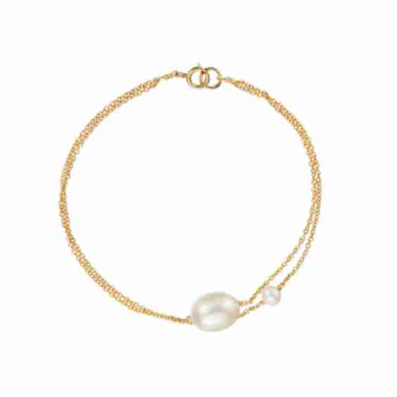Layered Large and Small Pearl Bracelet