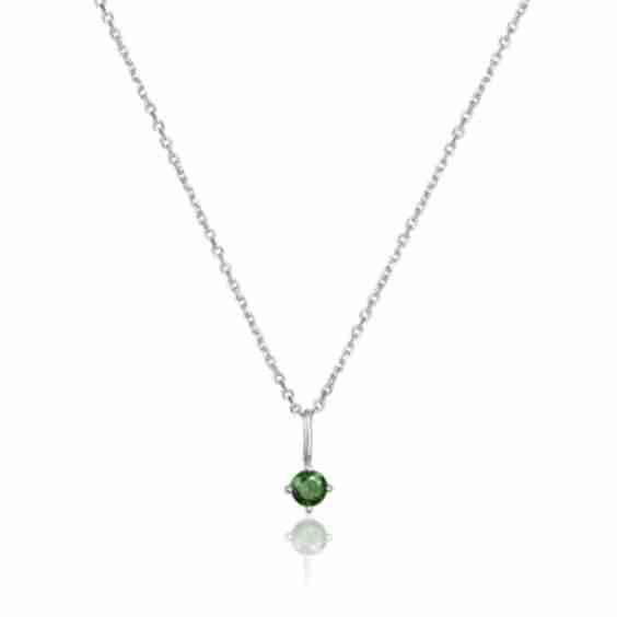 Small Birthstone Pendant Necklace