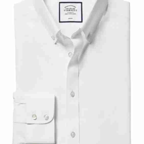Non-Iron Twill Extreme Cutaway Slim Fit Single Cuff