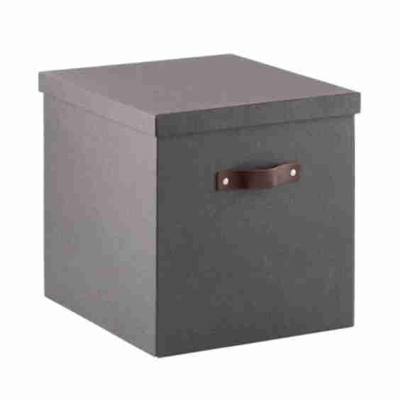 Bigso Woodgrain Cube Black
