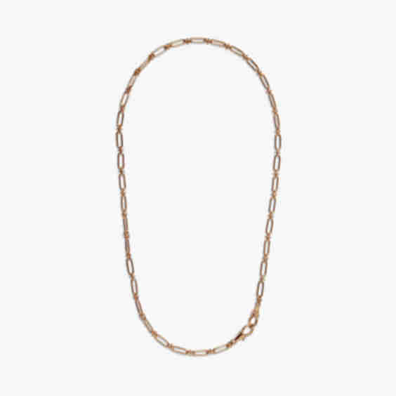 Knuckle Classic Chain Necklace 14ct Yellow Gold