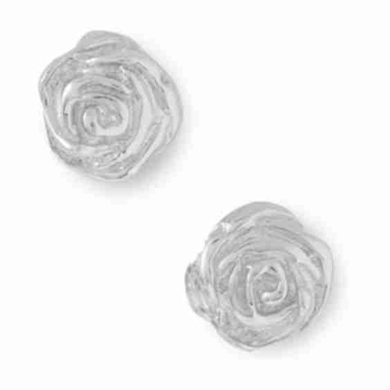 Tiny Rose Earrings