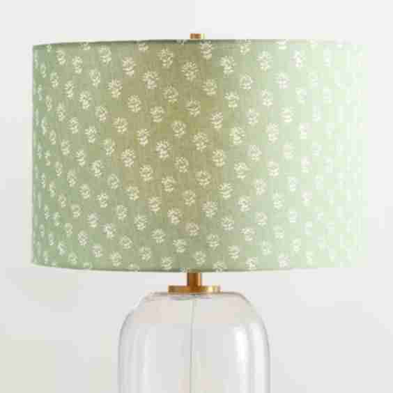 Floral Straight Sided Drum Lamp Shade