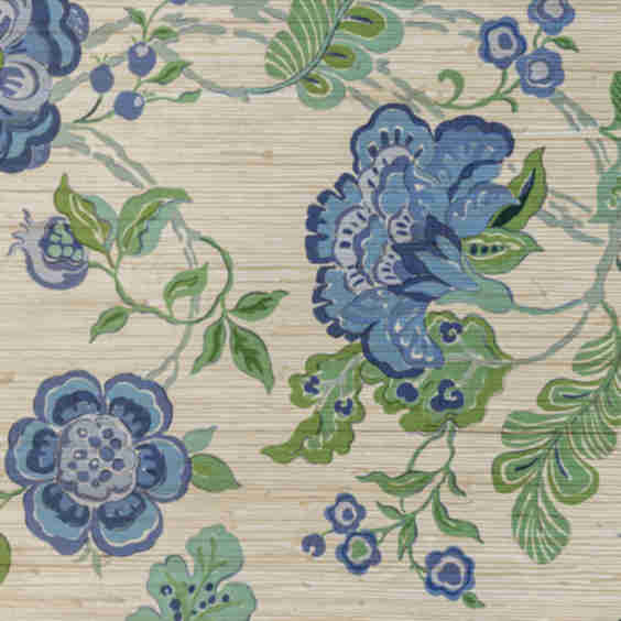 Somerset Grasscloth - Blue