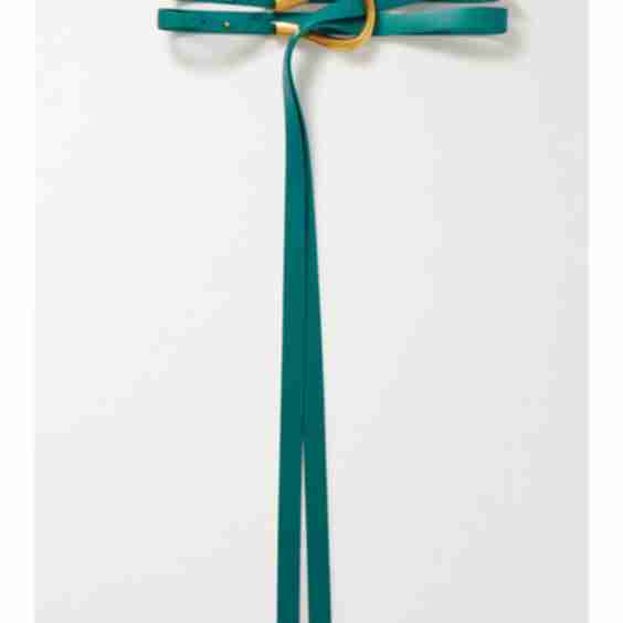Teal Leather Belt