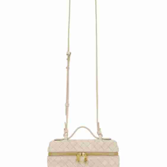Vanity Case in Intrecciato Suede 
