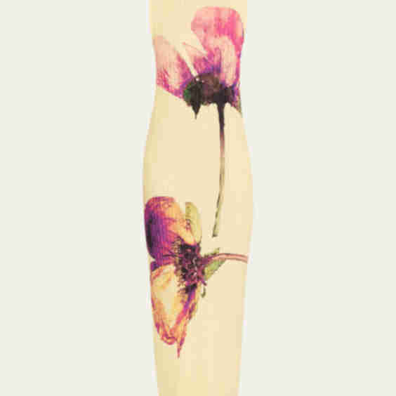 Long Pressed Floral Pleated Dress