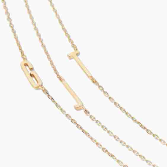 14k Gold Alphabet Necklace