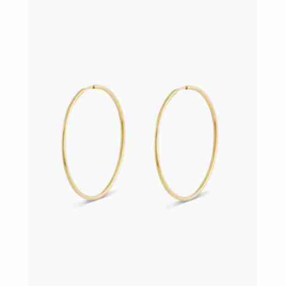 14k Gold Classic 30 mm Hoop