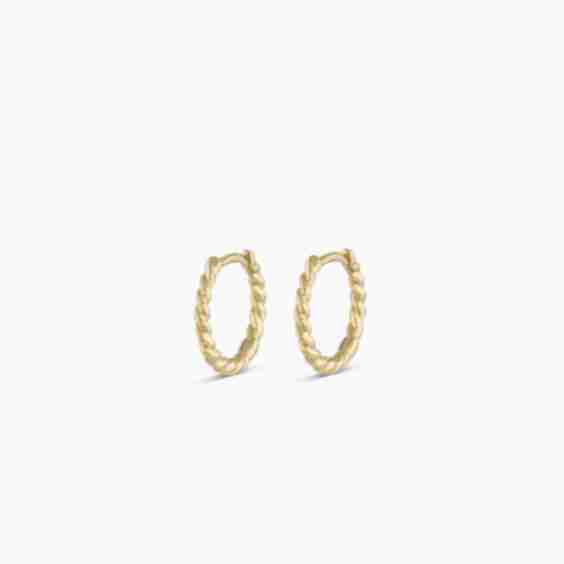 14k Gold Crew Huggies