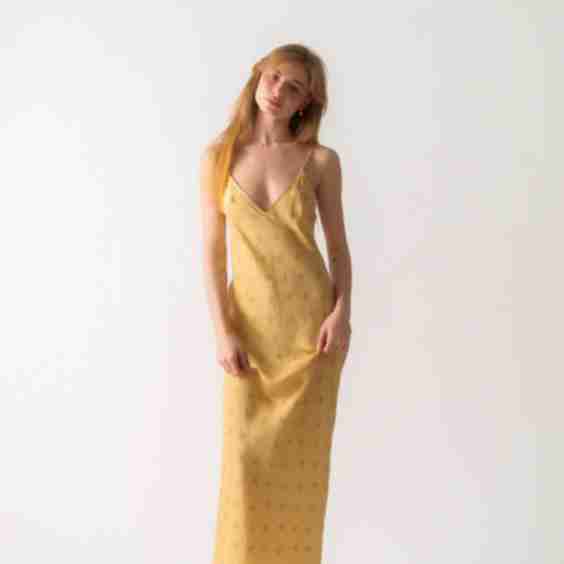Silk V-Neck Cami Dress