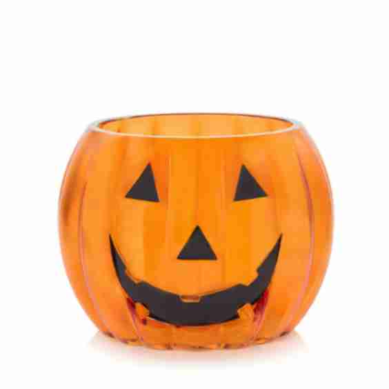 Happy Jack Glass Pumpkin Holder