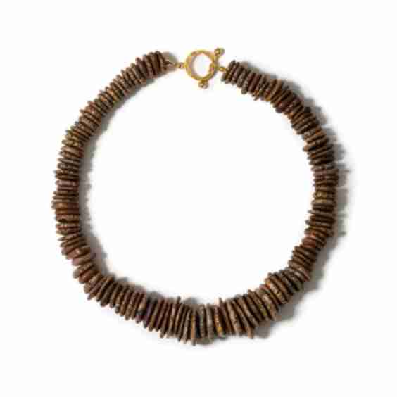 Desert Dune Necklace In Mocha Howlite