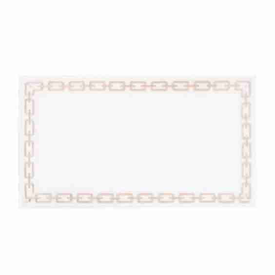 Chain Embroidery Cotton Bath Mat
