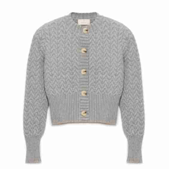 Scarlett Cable Knit Crop Cardigan