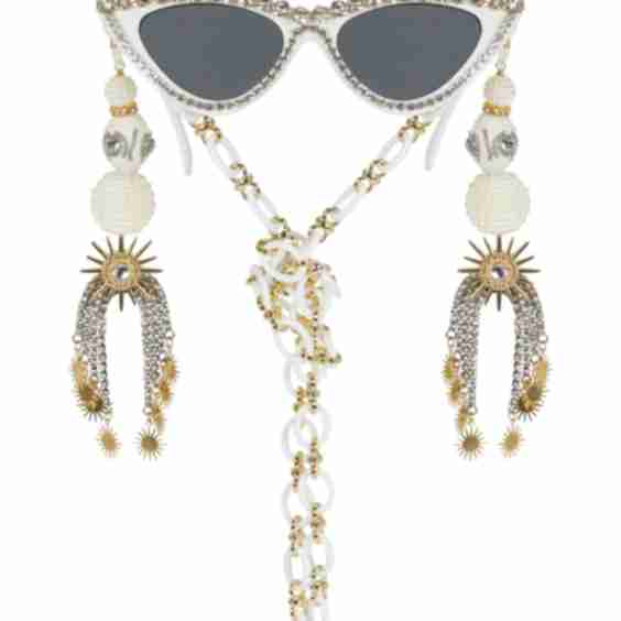 Til Death Do Us Part Rhinestone Funglasses