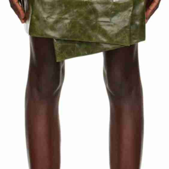 Green Wrap Around Miniskirt