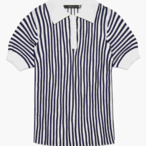 Amarenta Stripe Polo Sweater