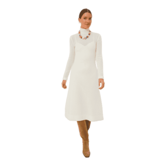 Ivory Marble Nona Knit Dress