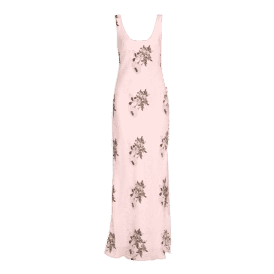 Adele Anemone Silk Maxi Dress