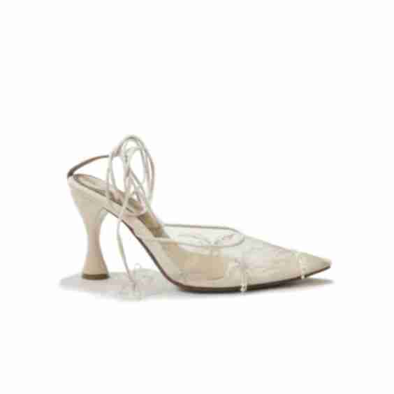 Sienna Embroidered Mesh Heels