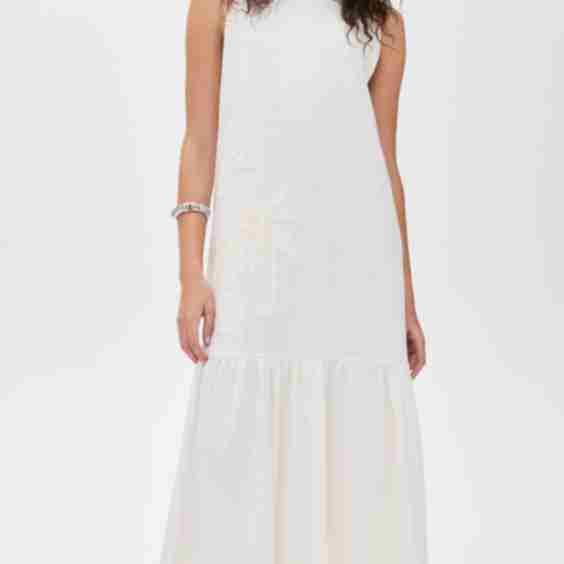 Dress with Embroidered Appliques
