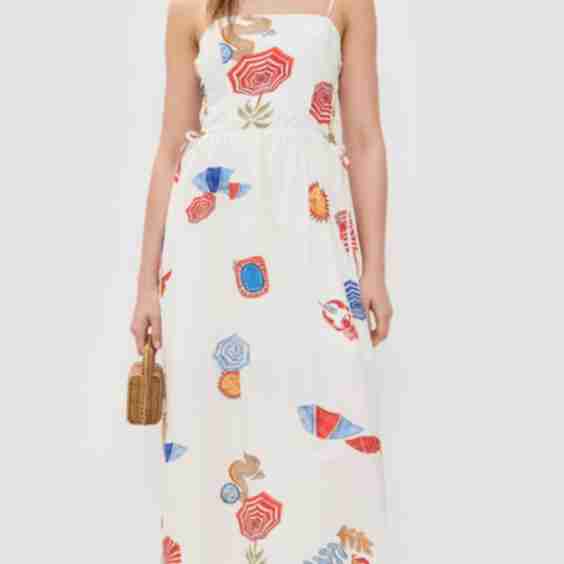 Sun Print Maxi Dress