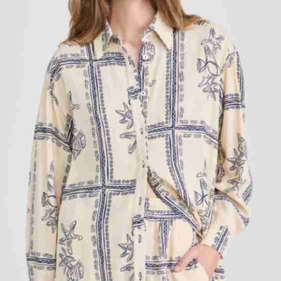 Shirt In Nautical Print