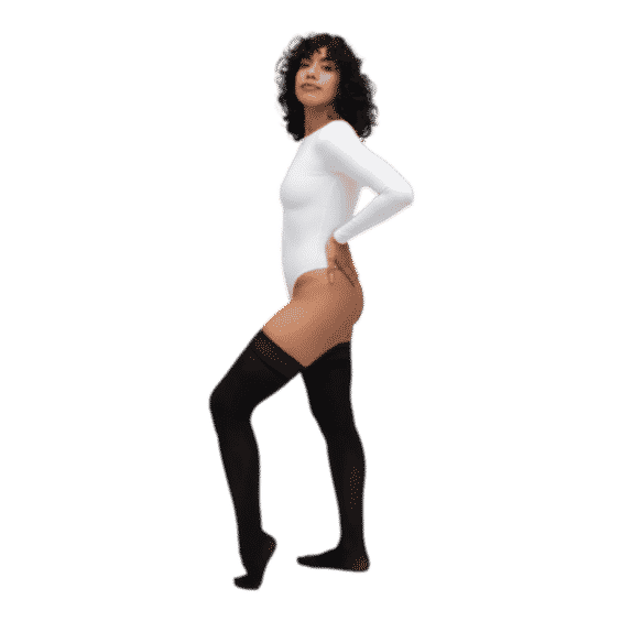 Sheer Rip-Resist Thigh Highs