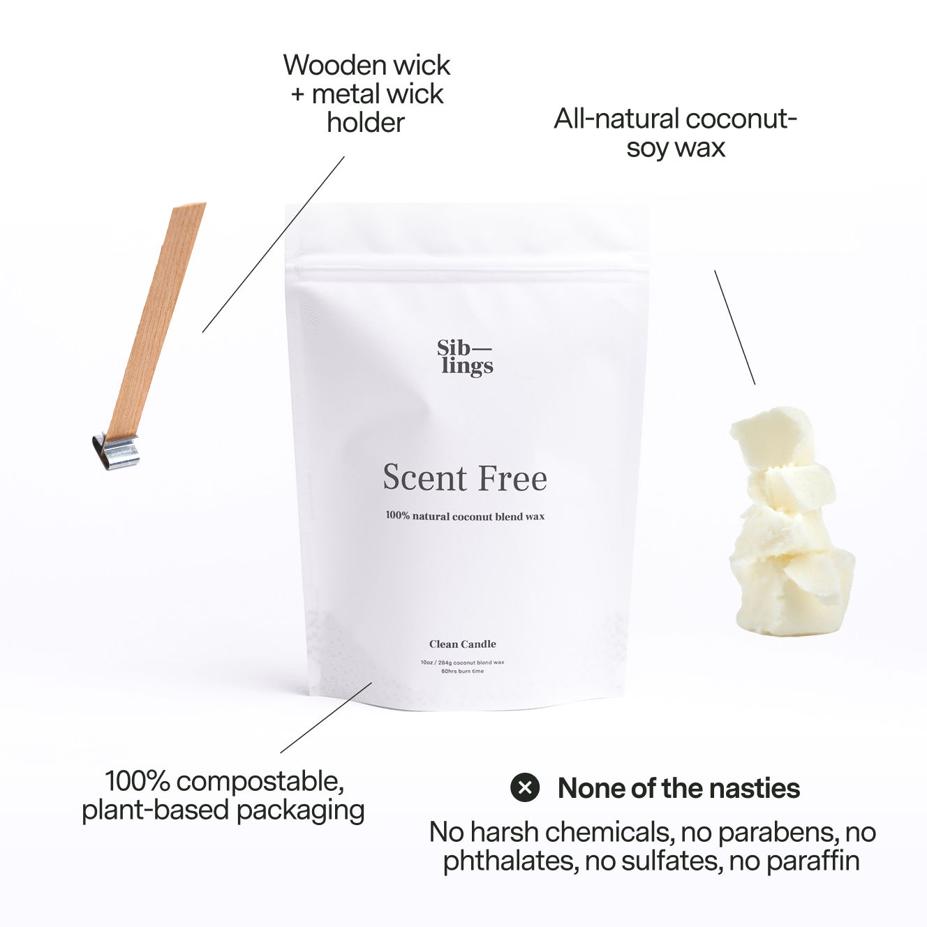 Siblings Scent Free Candle - Thumbnail 3