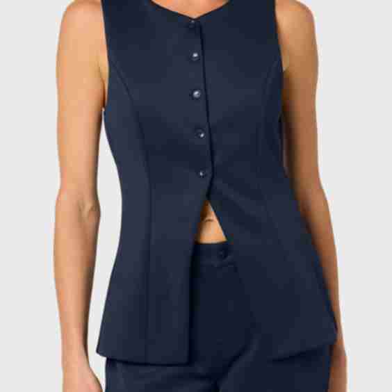 Satin Tuxedo Vest