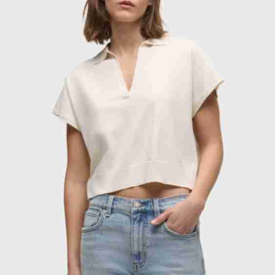 Draped Collared Sweater