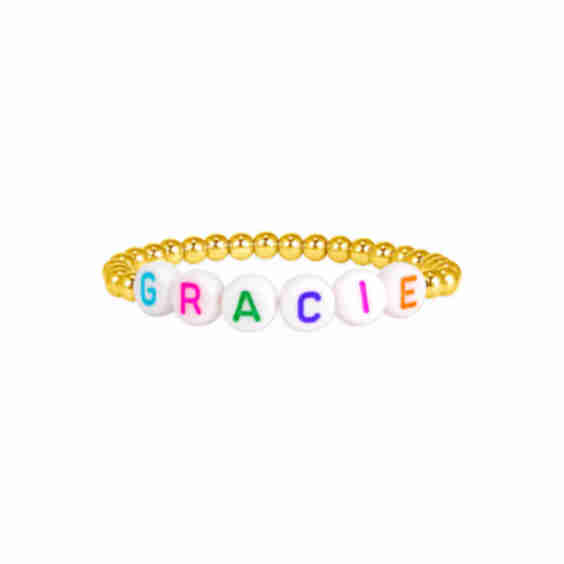 Kid Custom Name Stretch Bracelet