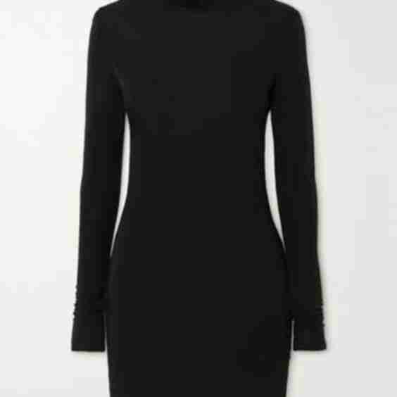 Open-Back Jersey Mini Dress