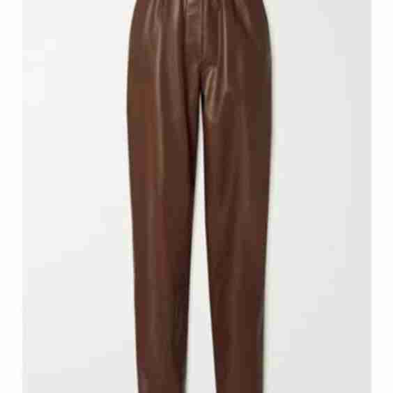 Leather Track Pants