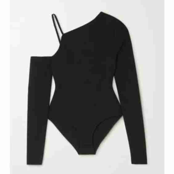 Cutout Stretch-Knit Bodysuit